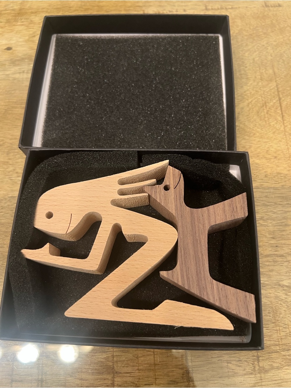 Yukon design studio Handmade Pawfect Carving woman and dog